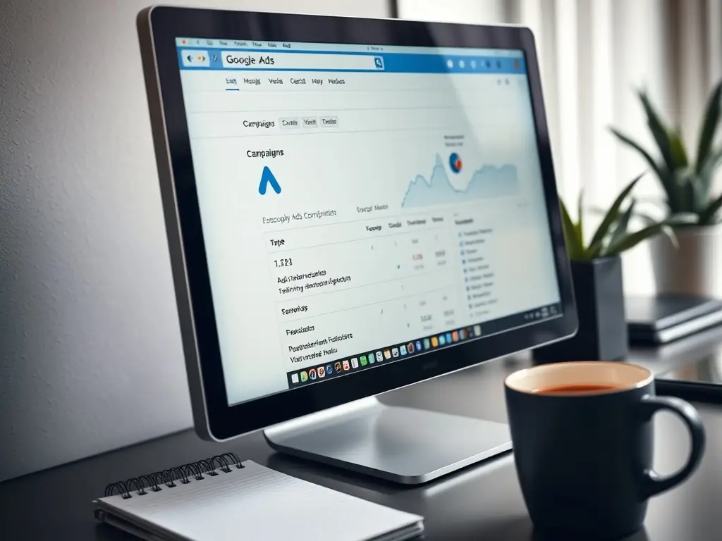 An image showing a well-structured Google Ads campaign setup, illustrating the process of creating and managing effective ad campaigns.
